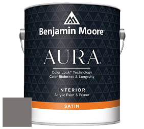 Benjamin Moore Aura 526 Waterborne Interior Satin Finish покрытие цвет 1462 Gray Mountain