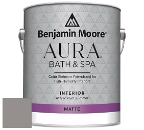 Benjamin Moore Aura 532 Bath & Spa Waterborne Interior Paint Matte Finish краска цвет NCS S 4502-Y80R 