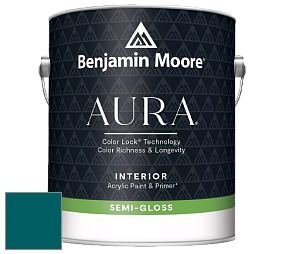 Benjamin Moore Aura 528 Waterborne Interior Semi-gloss Finish краска цвет NCS S 5540-B20G 