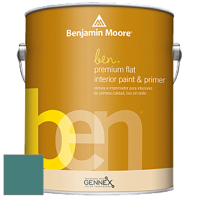 Benjamin Moore Ben W625 Premium Interior Latex Flat краска цвет 2049-30 Teal Ocean