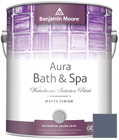 Краска Benjamin Moore Aura Bath & Spa Interior Paint Matte Finish (532) цвет 1435 Blue Gaspe