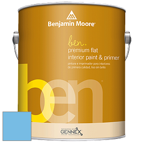 Benjamin Moore Ben W625 Premium Interior Latex Flat краска цвет 2065-50 Blue Wave