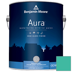 Краска Aura Waterborne Exterior Semi-Gloss Finish (632) цвет 657 Sea of Green
