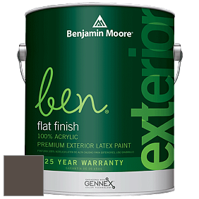 Benjamin Moore Ben 541 Waterborne Exterior Flat Finish краска цвет 2112-10 Mink