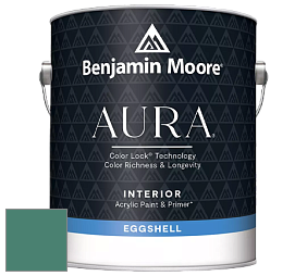 Benjamin Moore Aura 524 Waterborne Interior Eggshell Finish краска цвет 650 Highlands Green