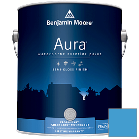 Краска Aura Waterborne Exterior Semi-Gloss Finish (632) цвет 2065-40 Utah Sky