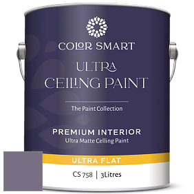 COLOR SMART CS 758 ULTRA CEILING PAINT ультраматовая краска цвет NCS S 5020-R50B 