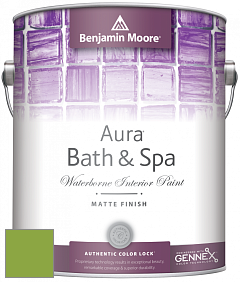 Benjamin Moore Aura 532 Bath & Spa Waterborne Interior Paint Matte Finish краска цвет 2029-30 Rosemary Green