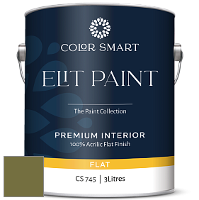 COLOR SMART CS 745 ELIT PAINT глубокоматовая моющаяся краска цвет NCS S 5040-G60Y 