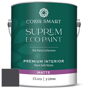 COLOR SMART CS 619 SUPREM ECO PAINT матовая краска цвет 2118-20 Toucan Black
