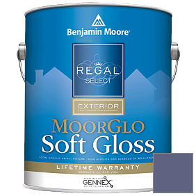 Краска Regal Select Exterior Paint-Moor GloSoft Gloss Finish (W096) цвет 2069-30 Darkest Grape