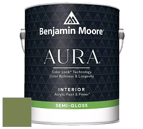 Benjamin Moore Aura 528 Waterborne Interior Semi-gloss Finish краска цвет NCS S 4040-G40Y 