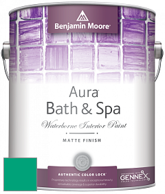 Benjamin Moore Aura 532 Bath & Spa Waterborne Interior Paint Matte Finish краска цвет NCS S 2060-B90G 