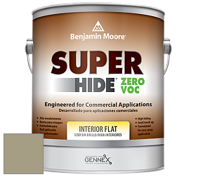 Benjamin Moore 355 Super Hide Zero Voc Interior Flat краска цвет 2142-40 Dry Sage
