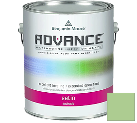 Краска Benjamin Moore 792. Advance Interior Paint-Satin эмаль цвет 550 Paradise Hills Green