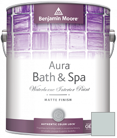 Краска Benjamin Moore Aura Bath & Spa Interior Paint Matte Finish (532) цвет 1584 Pale Smoke