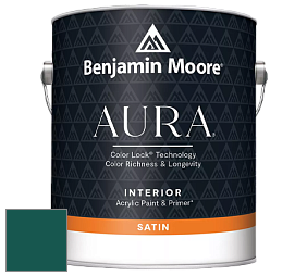 Benjamin Moore Aura 526 Waterborne Interior Satin Finish покрытие цвет NCS S 6035-B60G 