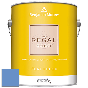 Benjamin Moore 547 Regal Select Waterborne Interior Flat Finish краска цвет 2067-40 Blue Lapis