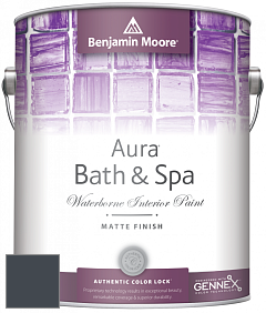 Benjamin Moore Aura 532 Bath & Spa Waterborne Interior Paint Matte Finish краска цвет 2062-10 Polo Blue