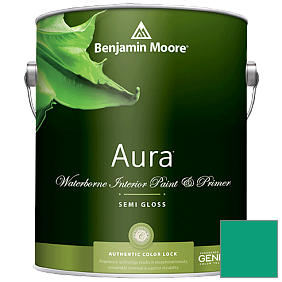 Краска Aura Waterborne Interior Semi-gloss Finish (528) цвет 2046-30 Cayman Lagoon