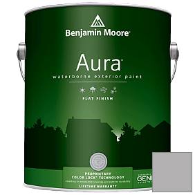 Краска Aura Waterborne Exterior Flat Finish (629) цвет 1460 Silver Dollar
