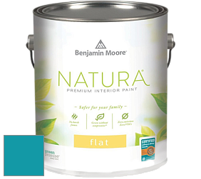 Benjamin Moore 512 Natura Interior Flat Finish матовая краска цвет 761 Meridian Blue