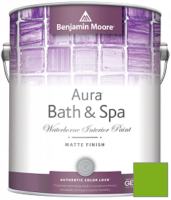 Краска Benjamin Moore Aura Bath & Spa Interior Paint Matte Finish (532) цвет 2031-20 Paradise Green