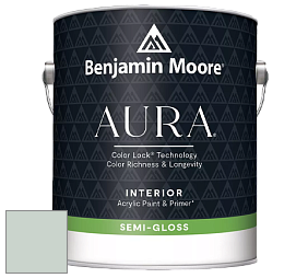 Benjamin Moore Aura 528 Waterborne Interior Semi-gloss Finish краска цвет 701 Swept Away
