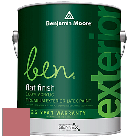 Benjamin Moore Ben 541 Waterborne Exterior Flat Finish краска цвет 1286 Cinco de Mayo