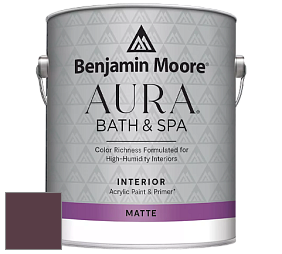 Benjamin Moore Aura 532 Bath & Spa Waterborne Interior Paint Matte Finish краска цвет NCS S 7020-R20B 