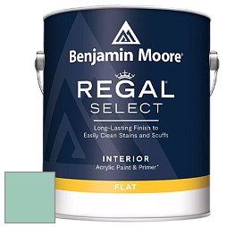 Benjamin Moore 547 Regal Select Waterborne Interior Flat Finish краска цвет 620 Key Largo Green