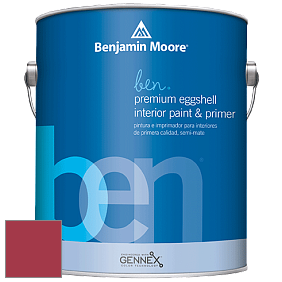 Benjamin Moore Ben W626 Premium Interior Latex Eggshell краска цвет 2086-10 Exotic Red
