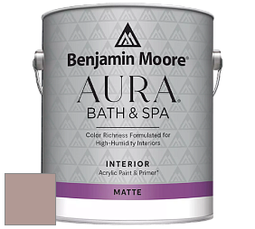 Benjamin Moore Aura 532 Bath & Spa Waterborne Interior Paint Matte Finish краска цвет 2110-40 Seaside Sand