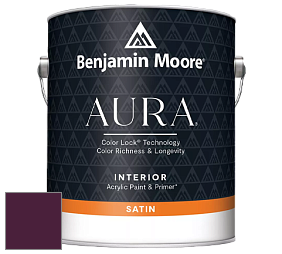 Benjamin Moore Aura 526 Waterborne Interior Satin Finish покрытие цвет RAL 4007 