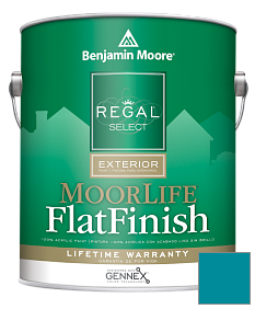 Краска Regal Select Exterior Paint-MoorLife Flat Finish (W105) цвет 762 Pacific Palisades