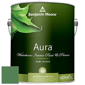 Benjamin Moore Aura 528 Waterborne Interior Semi-gloss Finish краска цвет 2036-20 Irish Moss