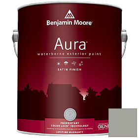 Краска Aura Waterborne Exterior Satin Finish (631) цвет 1482 Sabre Gray