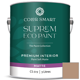 Краска COLOR SMART CS 619 SUPREM ECO PAINT матовая краска цвет 1083 Beach House Beige