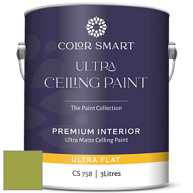 COLOR SMART CS 758 ULTRA CEILING PAINT ультраматовая краска цвет NCS S 2060-G50Y 
