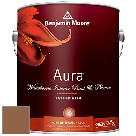 Benjamin Moore Aura 526 Waterborne Interior Satin Finish покрытие цвет 1120 Honeycomb