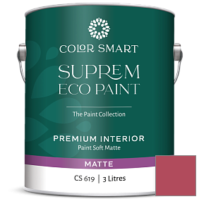 Краска COLOR SMART CS 619 SUPREM ECO PAINT матовая краска цвет 1329 Drop Dead Gorgeous