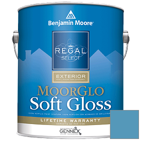 Краска Regal Select Exterior Paint-Moor GloSoft Gloss Finish (W096) цвет 2061-40 Electric Blue