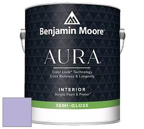 Benjamin Moore Aura 528 Waterborne Interior Semi-gloss Finish краска цвет 1396 Heather Plum