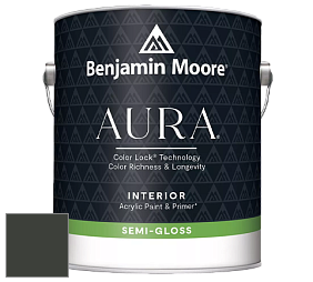 Benjamin Moore Aura 528 Waterborne Interior Semi-gloss Finish краска цвет RAL 6015 