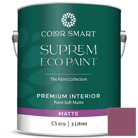 Краска COLOR SMART CS 619 SUPREM ECO PAINT матовая краска цвет 2083-30 Old Claret