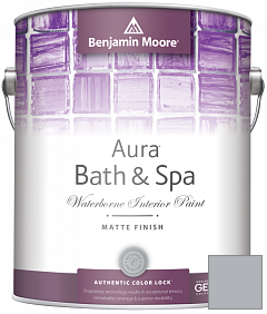 Краска Benjamin Moore Aura Bath & Spa Interior Paint Matte Finish (532) цвет 1613 Silent Night