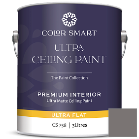 Краска COLOR SMART CS 758 ULTRA CEILING PAINT ультраматовая краска цвет 1462 Gray Mountain