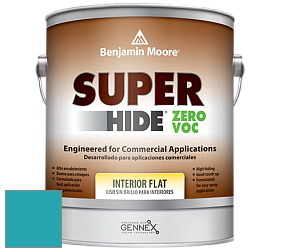 Benjamin Moore 355 Super Hide Zero Voc Interior Flat краска цвет NCS S 2050-B20G 
