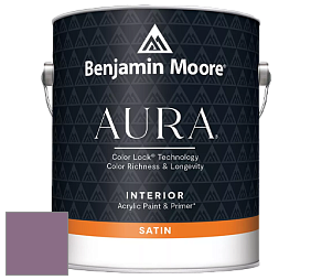 Benjamin Moore Aura 526 Waterborne Interior Satin Finish покрытие цвет 1378 Lazy Afternoon