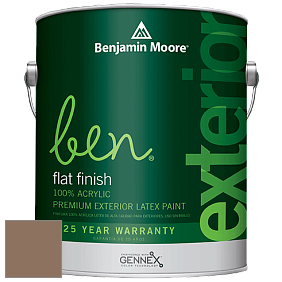 Benjamin Moore Ben 541 Waterborne Exterior Flat Finish краска цвет 1035 Cambridge Riverbed